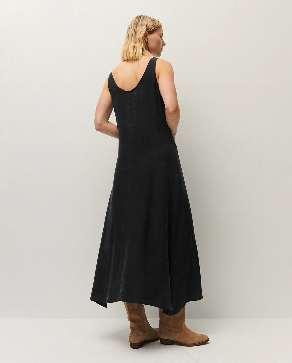VESTIDO LARGO EN CUPRO